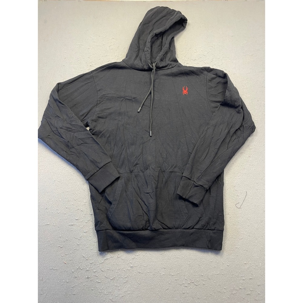 Spyder Hoodie Sleepwear Cotton Polyester Black Medium Mens
